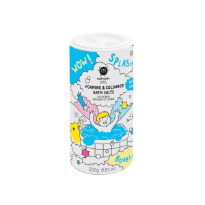 Sels de bain colorés et moussant – bleu