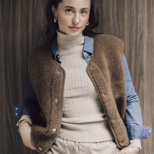 Veste laine light – Marron