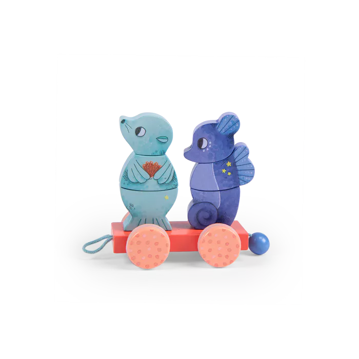 Train d’activités à tirer en bois | Les aventures de Paulie – Image 4