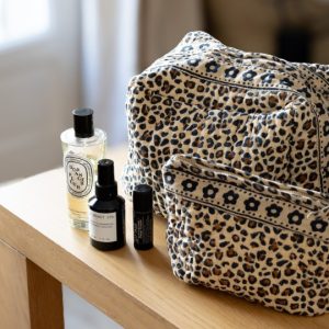 Trousse maquillage – léopard beige