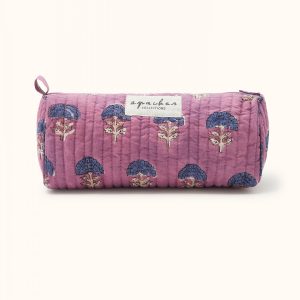 Trousse opal – florets fushia