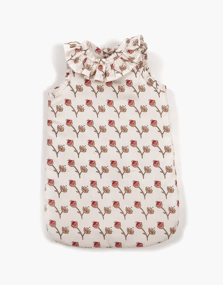 Turbulette à collerette Fleurs de coton