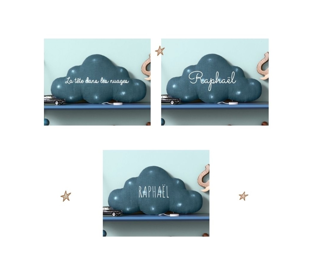 Veilleuse musicale nuage | Bleu canard – Image 7