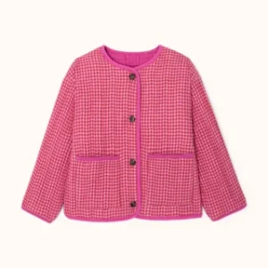 Veste dhoti khadi fushia