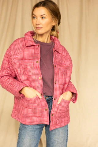 Veste kamal khadi fushia – Image 3