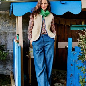 Veste louloute denim mouton