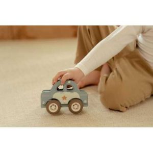 Voiture de police en bois FSC