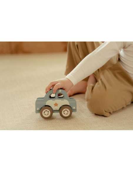 Voiture de police en bois FSC